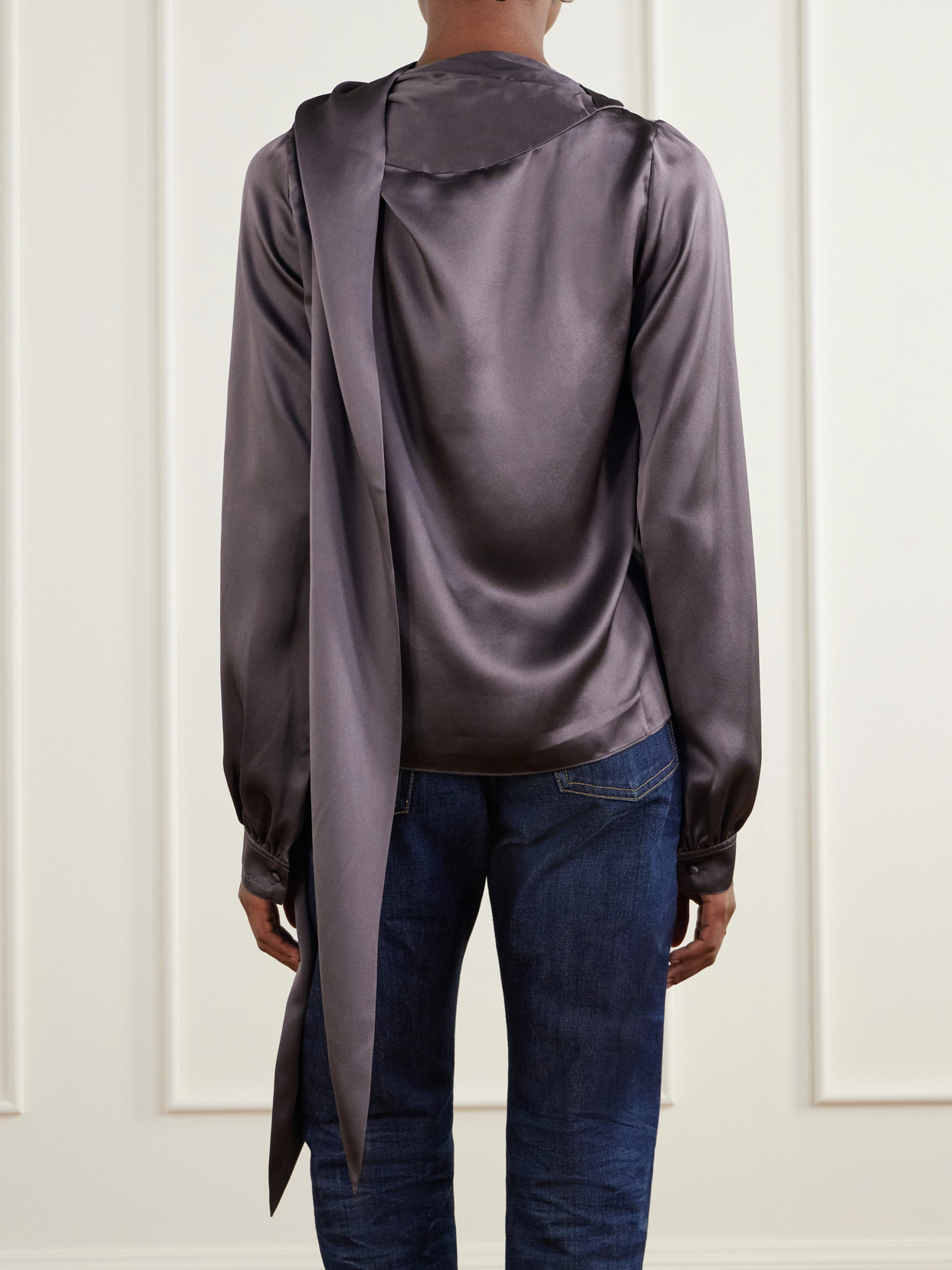 Silk-Satin Blouse