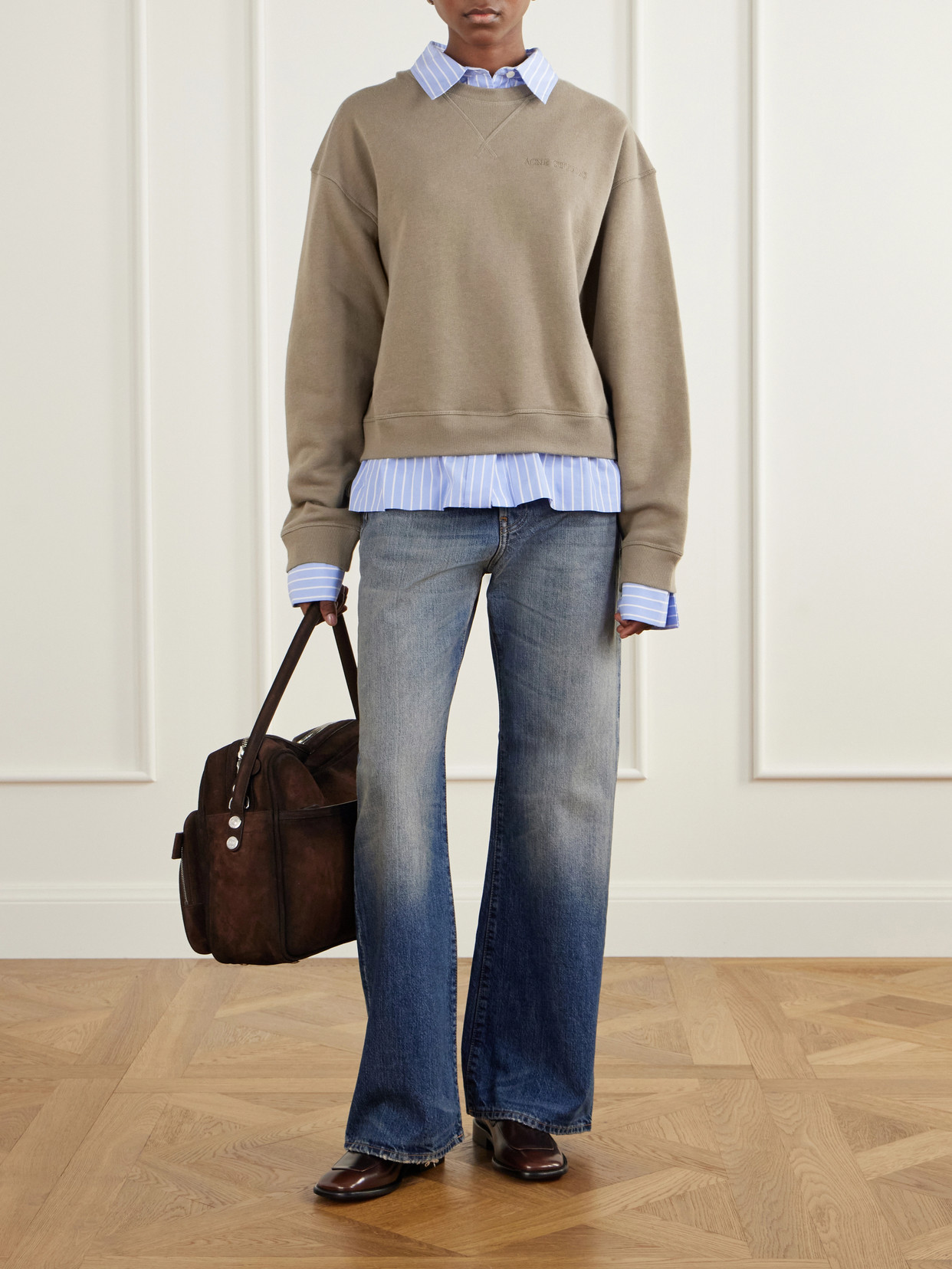 Mid-Rise Straight-Leg Jeans