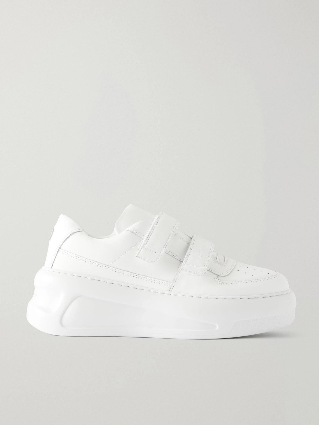 Steffey logo-detailed leather platform sneakers