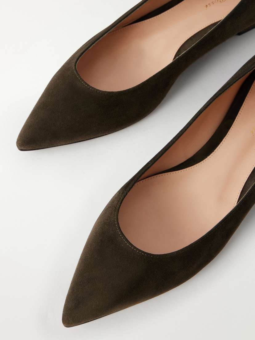Gianvito Rossi Suede Ballet Flats | Thumbnail 5