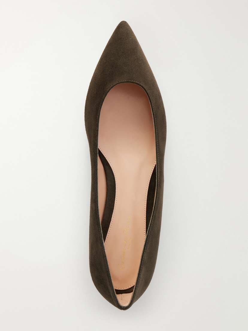 Gianvito Rossi Suede Ballet Flats | Thumbnail 6