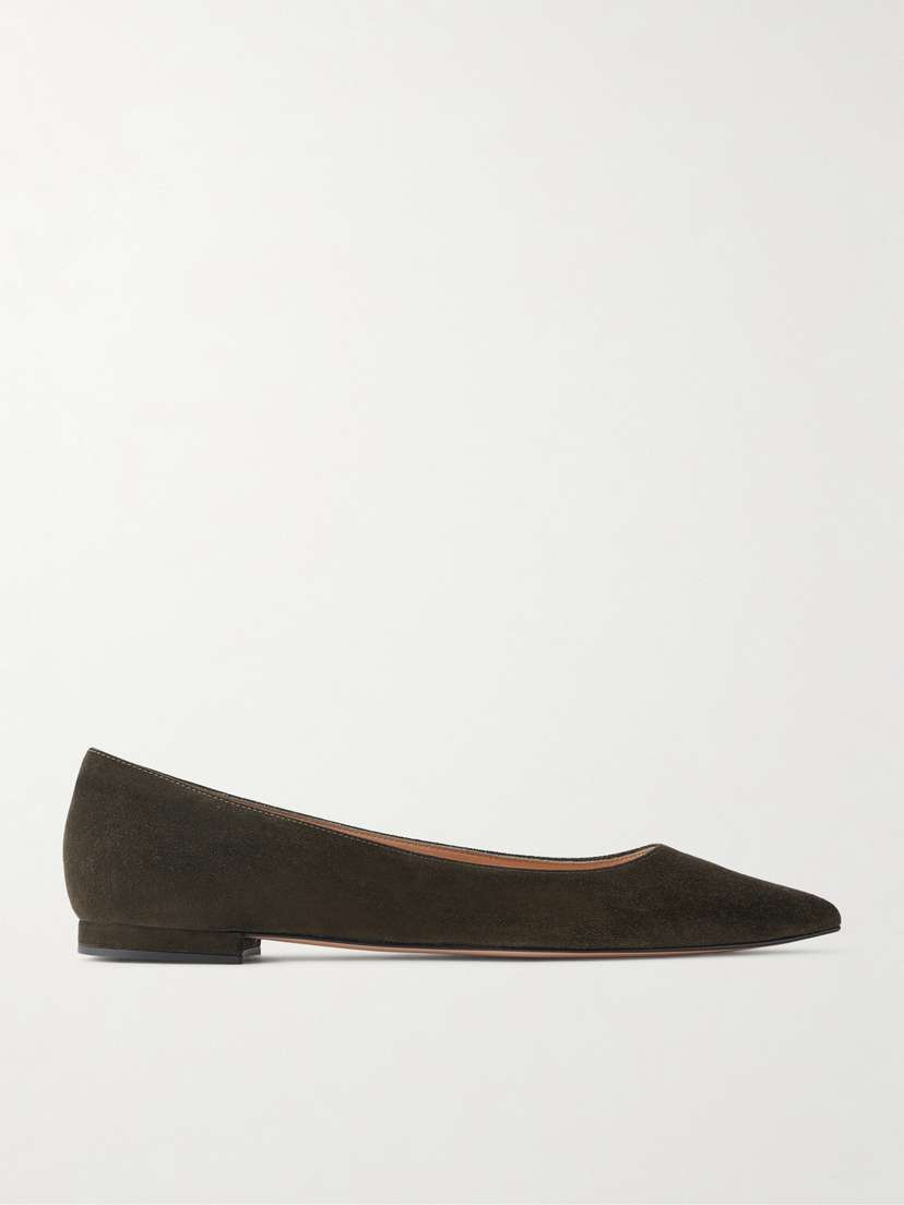 Gianvito Rossi Suede Ballet Flats