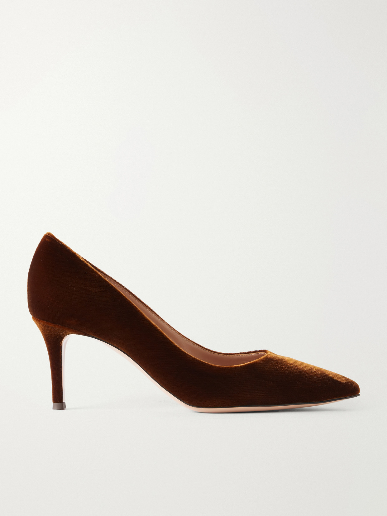 Gianvito Rossi Gianvito 70 Velvet Pumps In Yellow