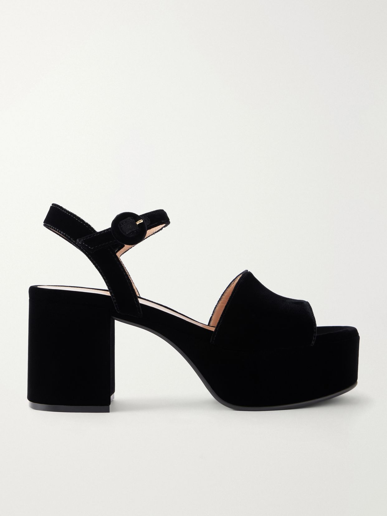 Carol 35 velvet platform sandal