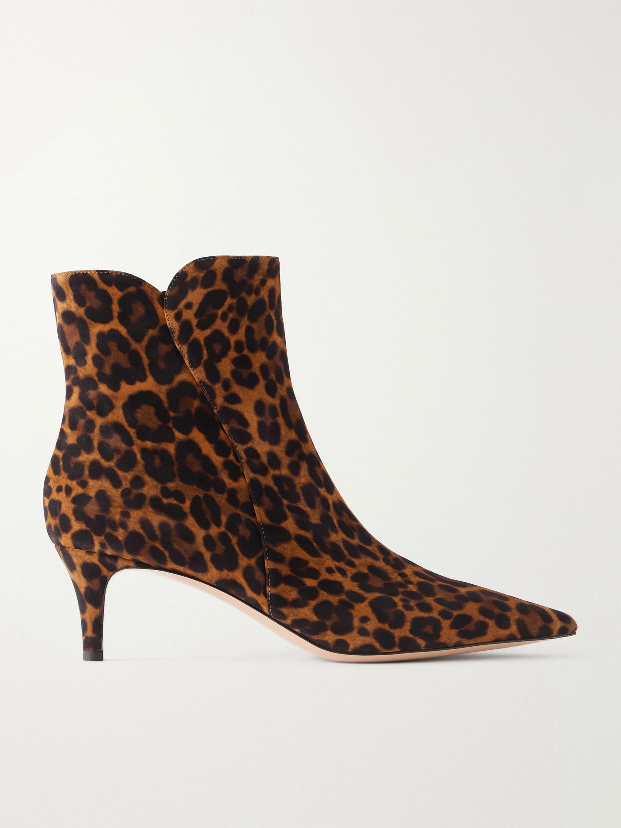 levy 55 leopard print suede ankle boots