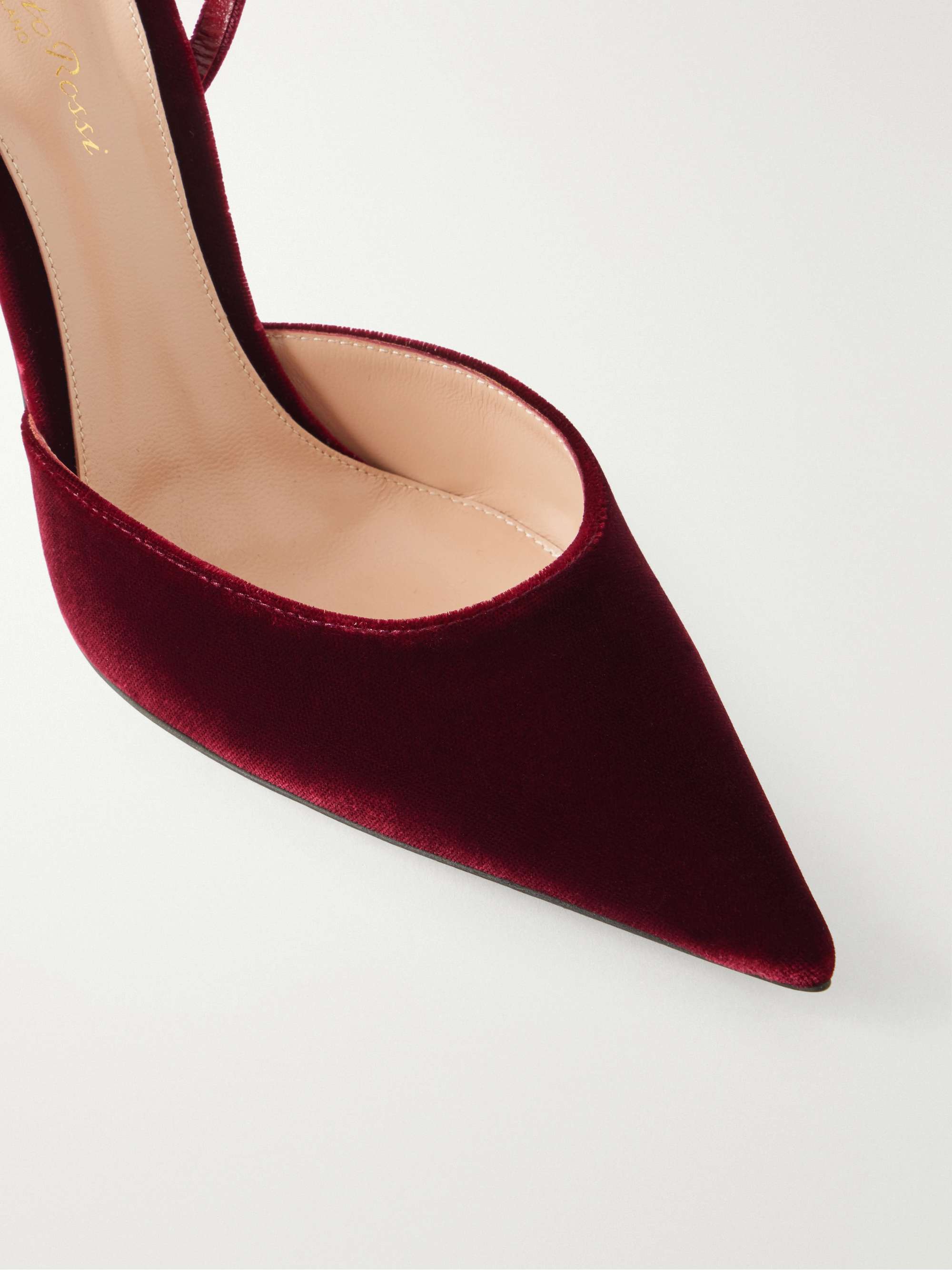 GIANVITO ROSSI Velluto 95 velvet pumps | NET-A-PORTER