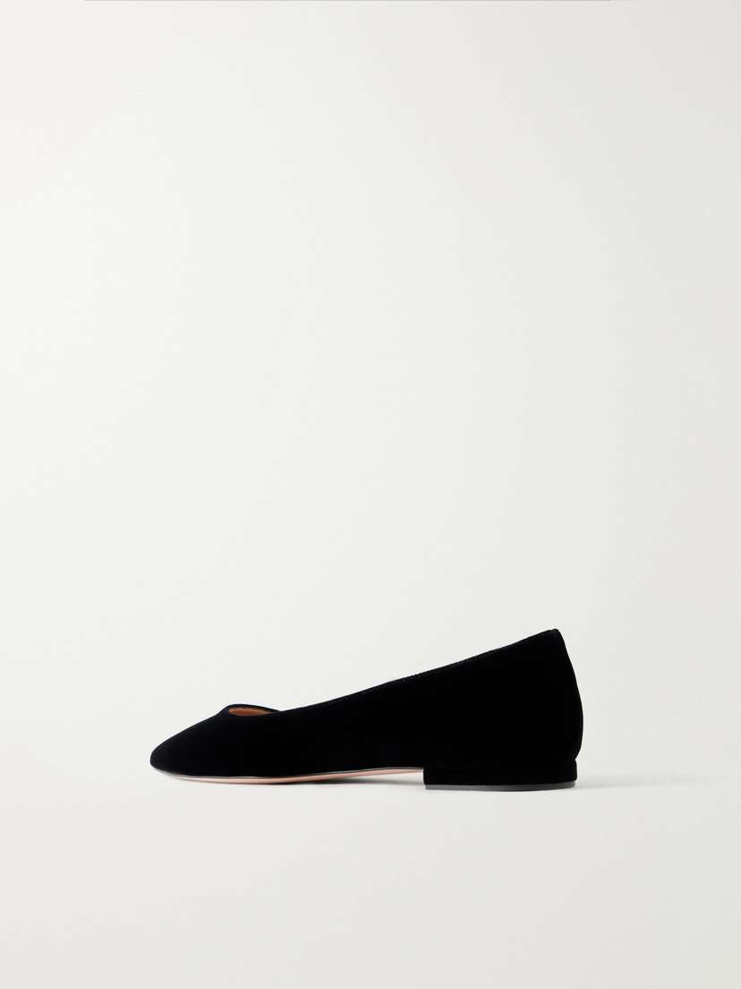 Gianvito Rossi Gianvito Velvet Ballet Flats | Thumbnail 3 Gianvito Rossi Gianvito Velvet Ballet Flats | Thumbnail 3
