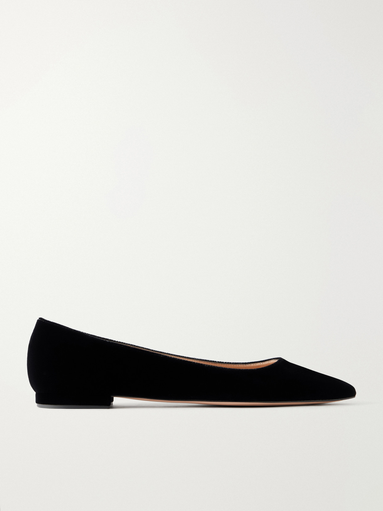 Gianvito Rossi - Gianvito Velvet Ballet Flats - Black