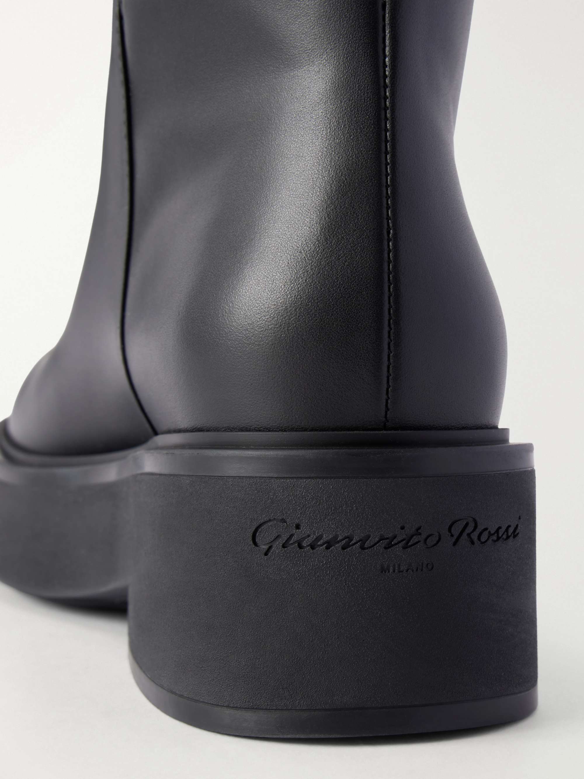 GIANVITO ROSSI 20 leather knee boots | NET-A-PORTER
