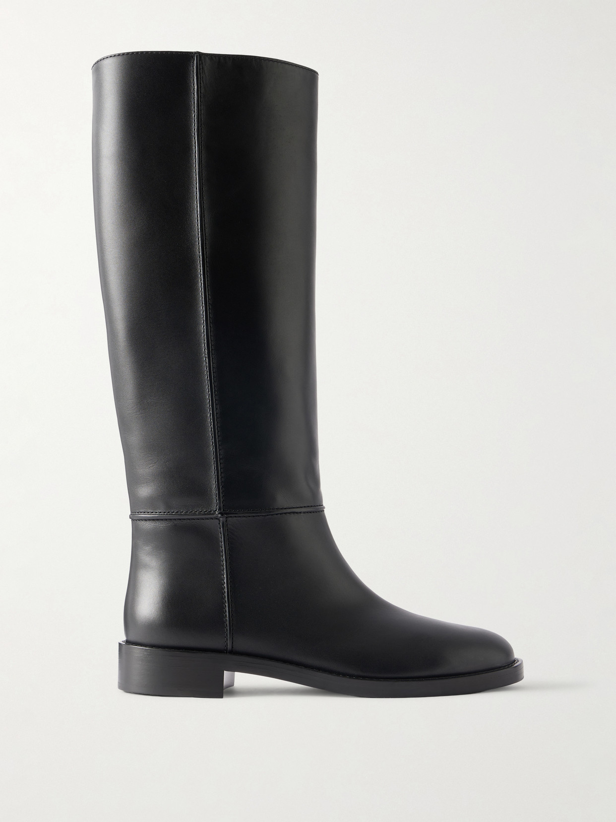 Gianvito Rossi Riding Leather Knee-height Boots In Black