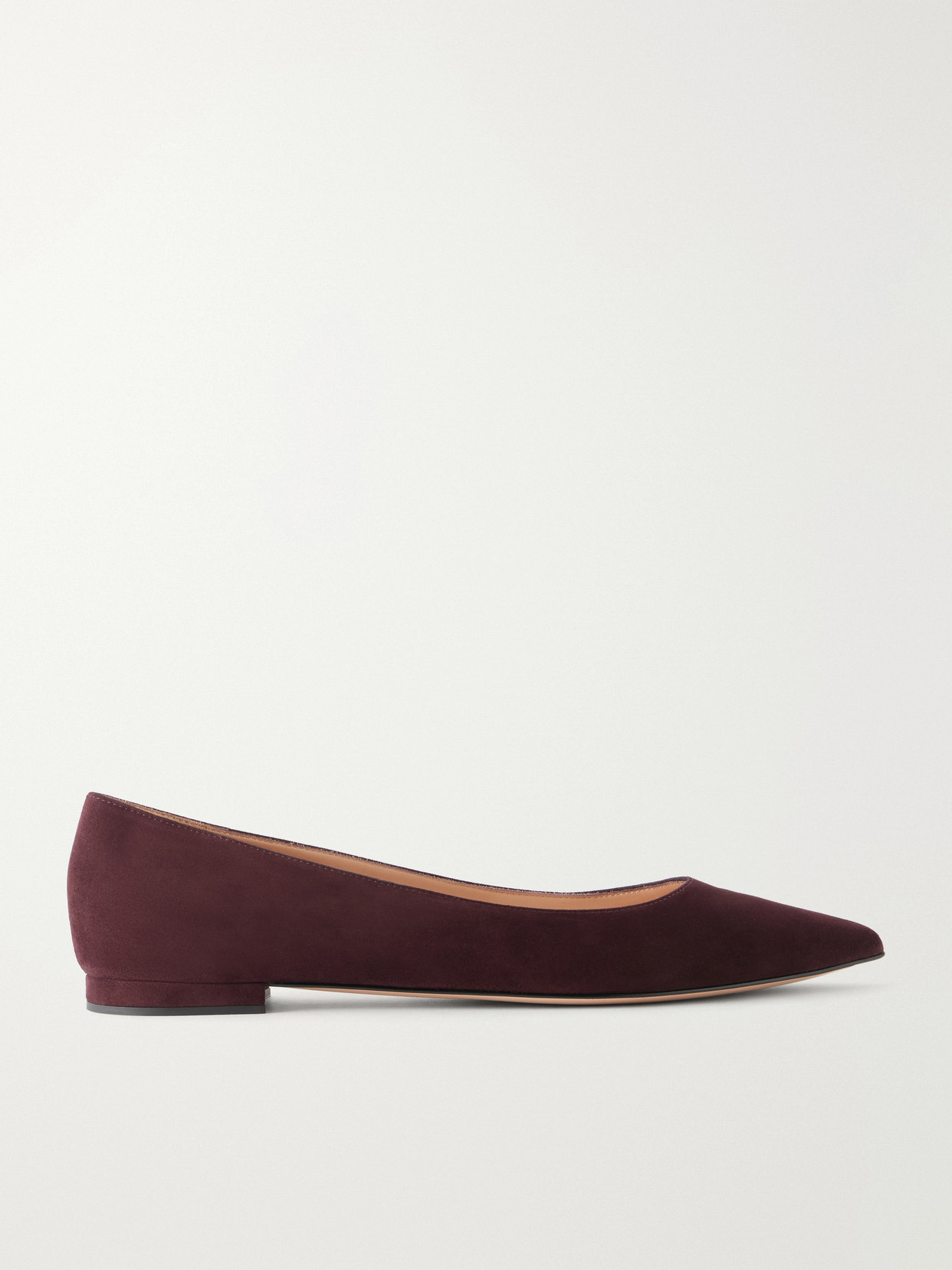 Gianvito Rossi Gianvito Suede Ballet Flats In Brown