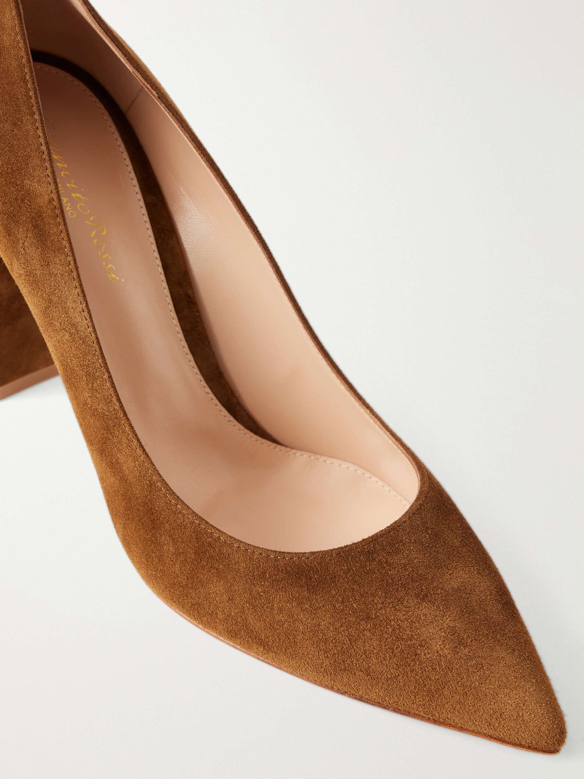 GIANVITO ROSSI Piper 85 suede pumps | NET-A-PORTER