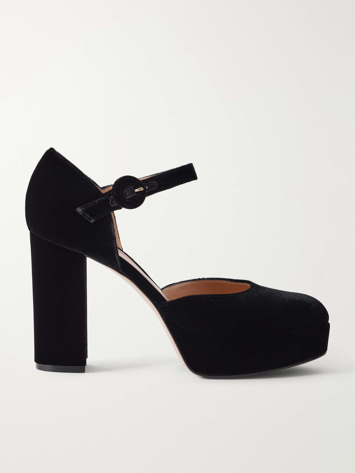 Gianvito Rossi 70 Velvet Pumps In Black