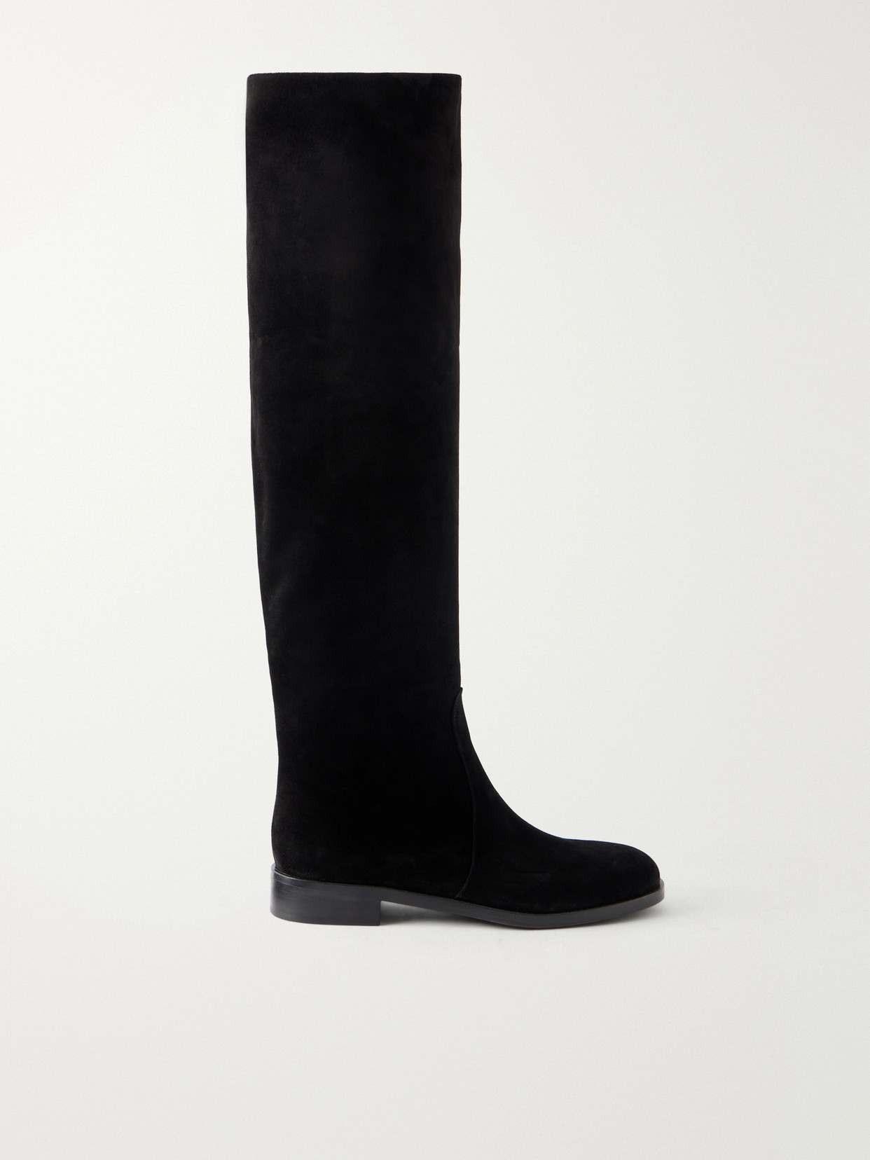 Gianvito Rossi Zayne 20 Suede Over-the-knee Boots In Black