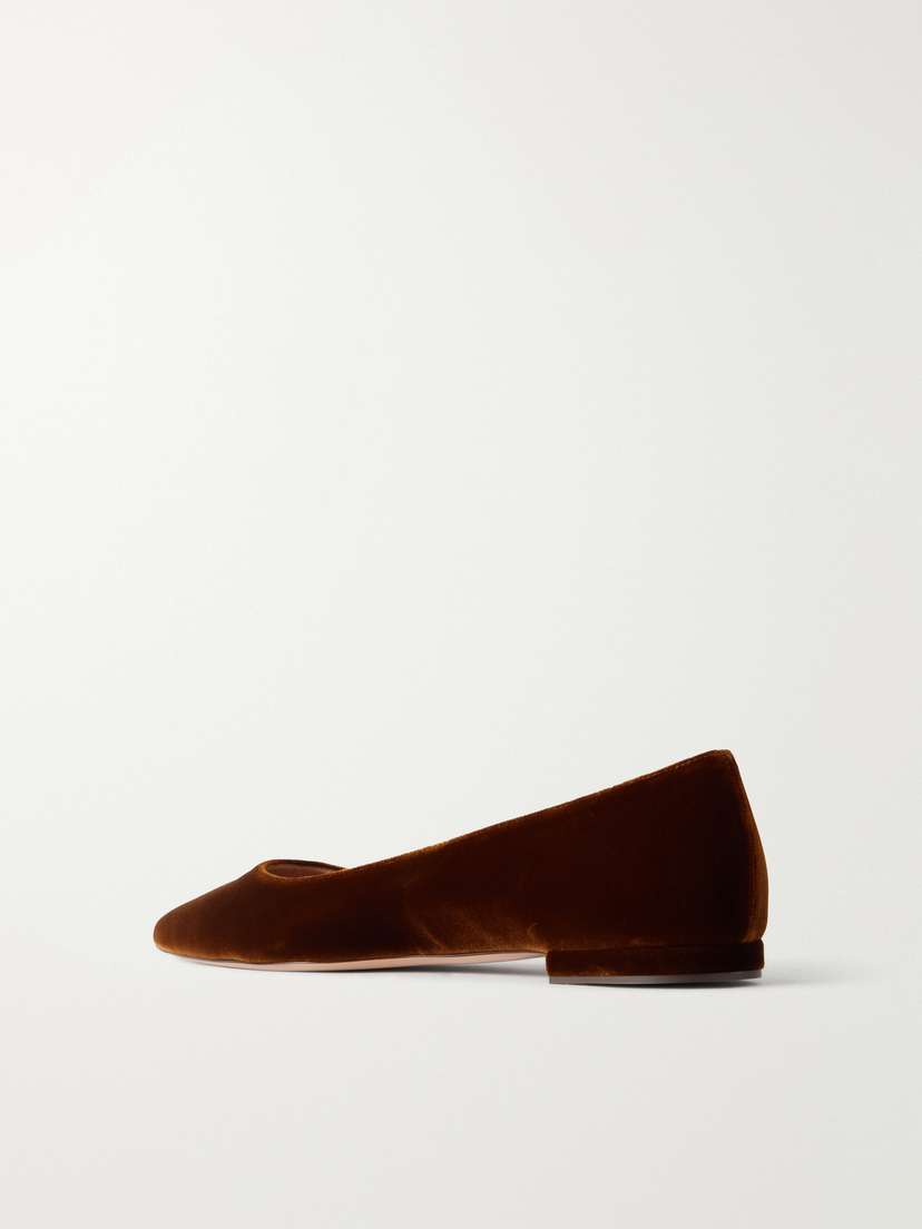 Gianvito Rossi Gianvito Velvet Ballet Flats | Thumbnail 3 Gianvito Rossi Gianvito Velvet Ballet Flats | Thumbnail 3