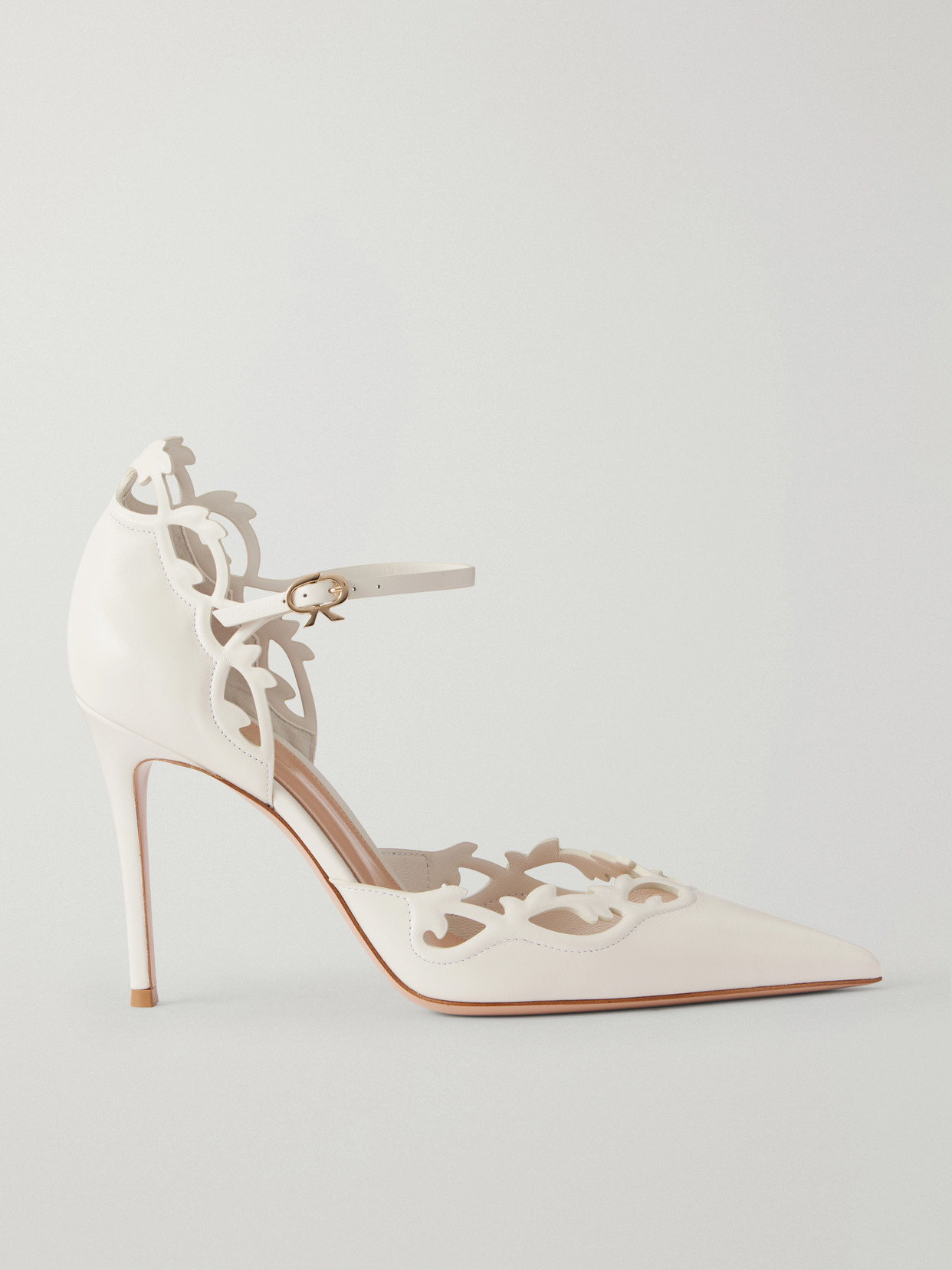 Gianvito Rossi 95 Leather Pumps In Multi