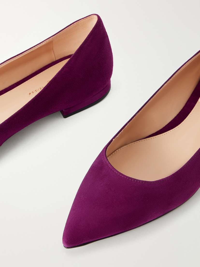 Gianvito Rossi Gianvito Suede Ballet Flats | Thumbnail 5
