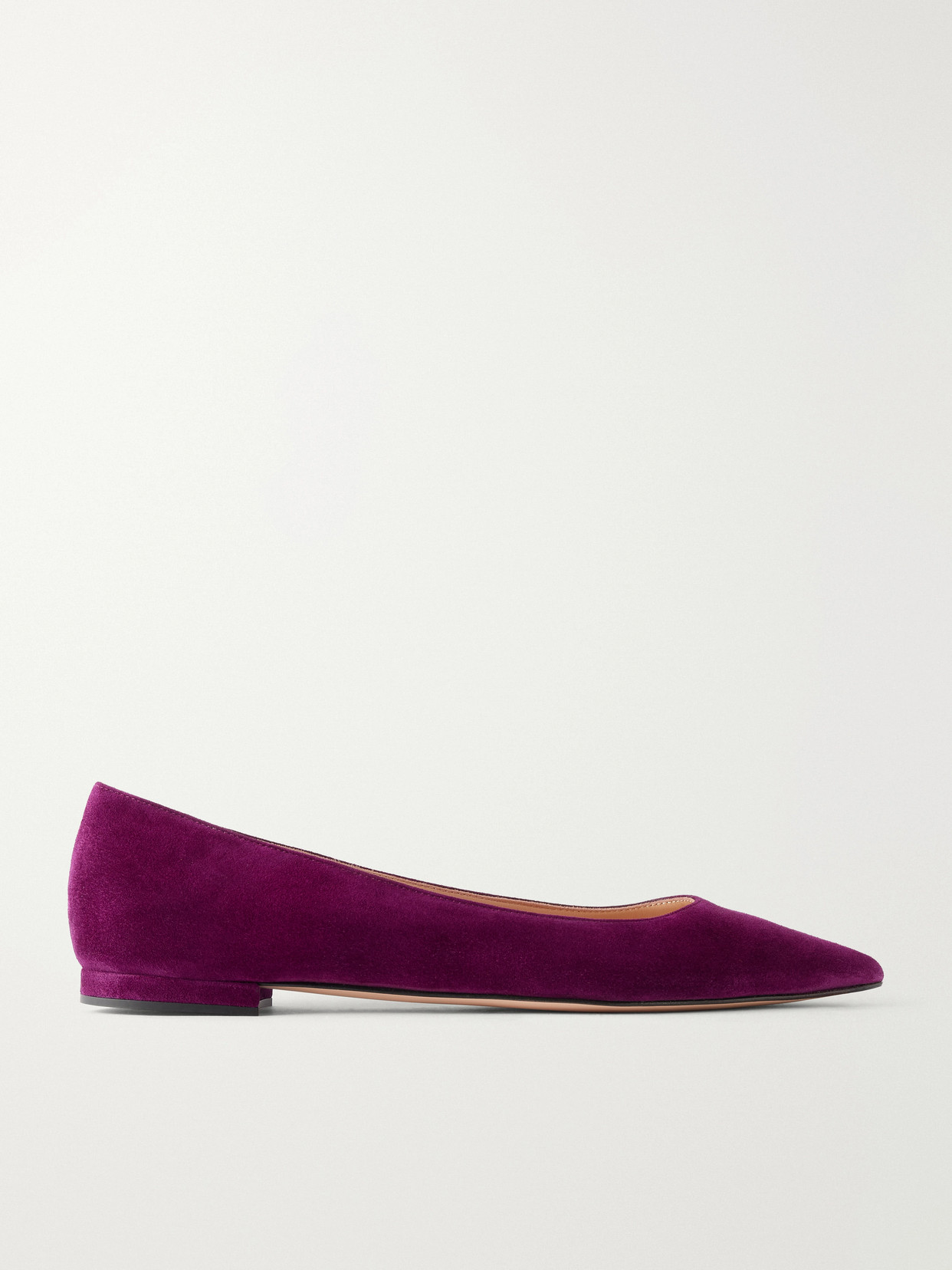 Gianvito Rossi Gianvito Suede Ballet Flats In Purple