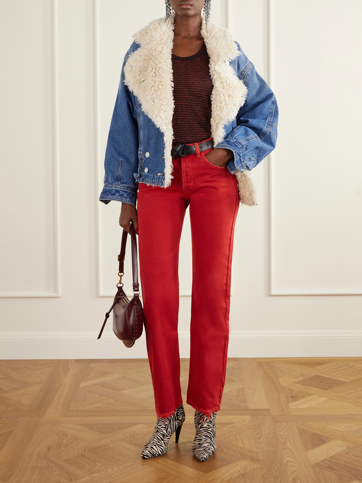 Daya Mid-Rise Straight-Leg Jeans