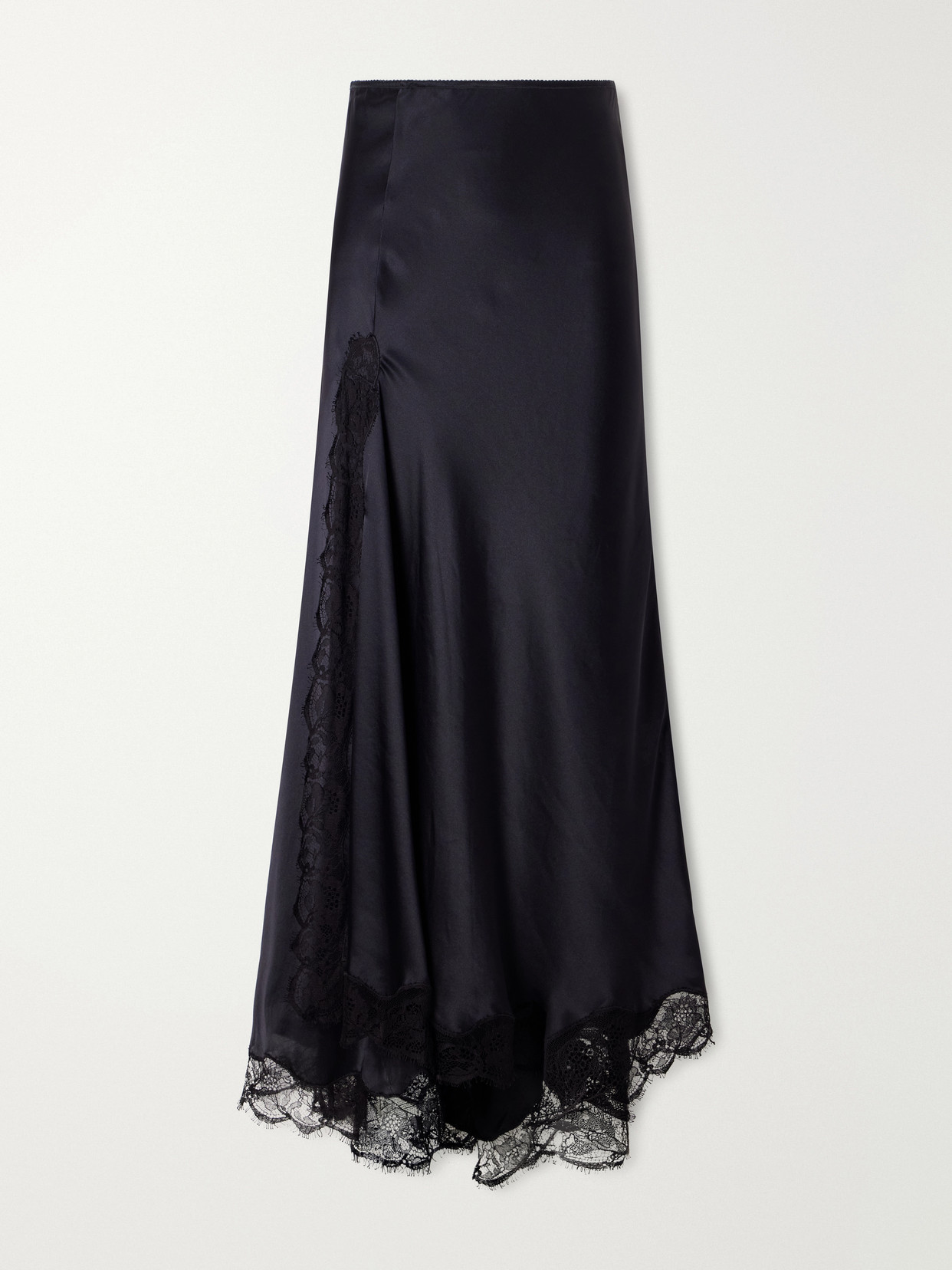 Alexandra Lace-Detailed Silk-Blend Midi