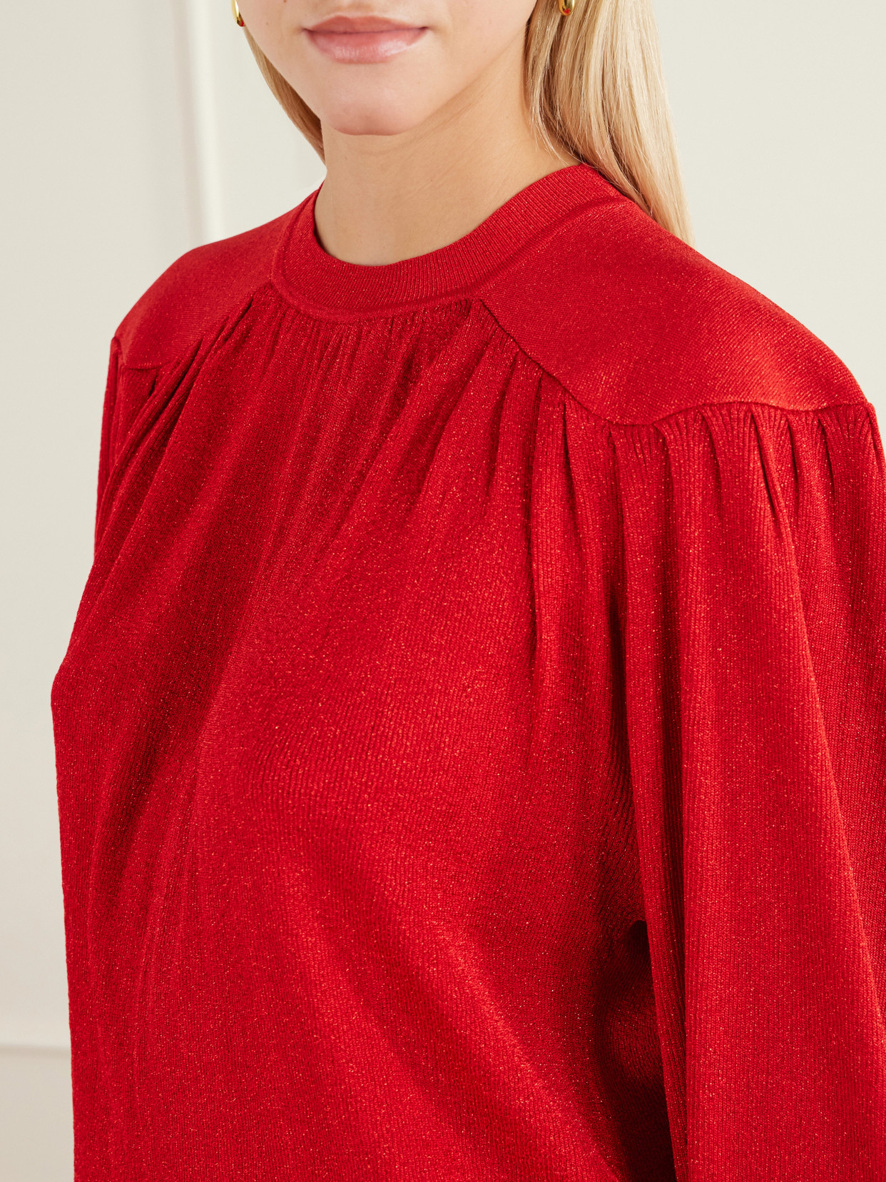 Enza Gathered Sweater