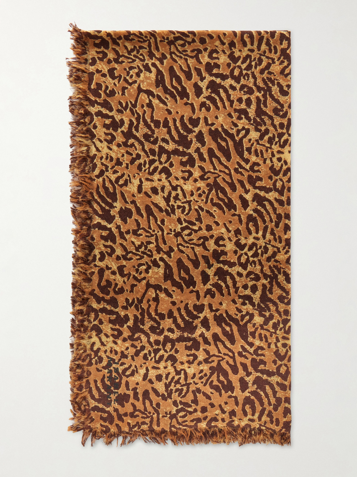 Isabel Marant Alecia Leopard-print Wool And Cashmere-blend Scarf In Animal Print