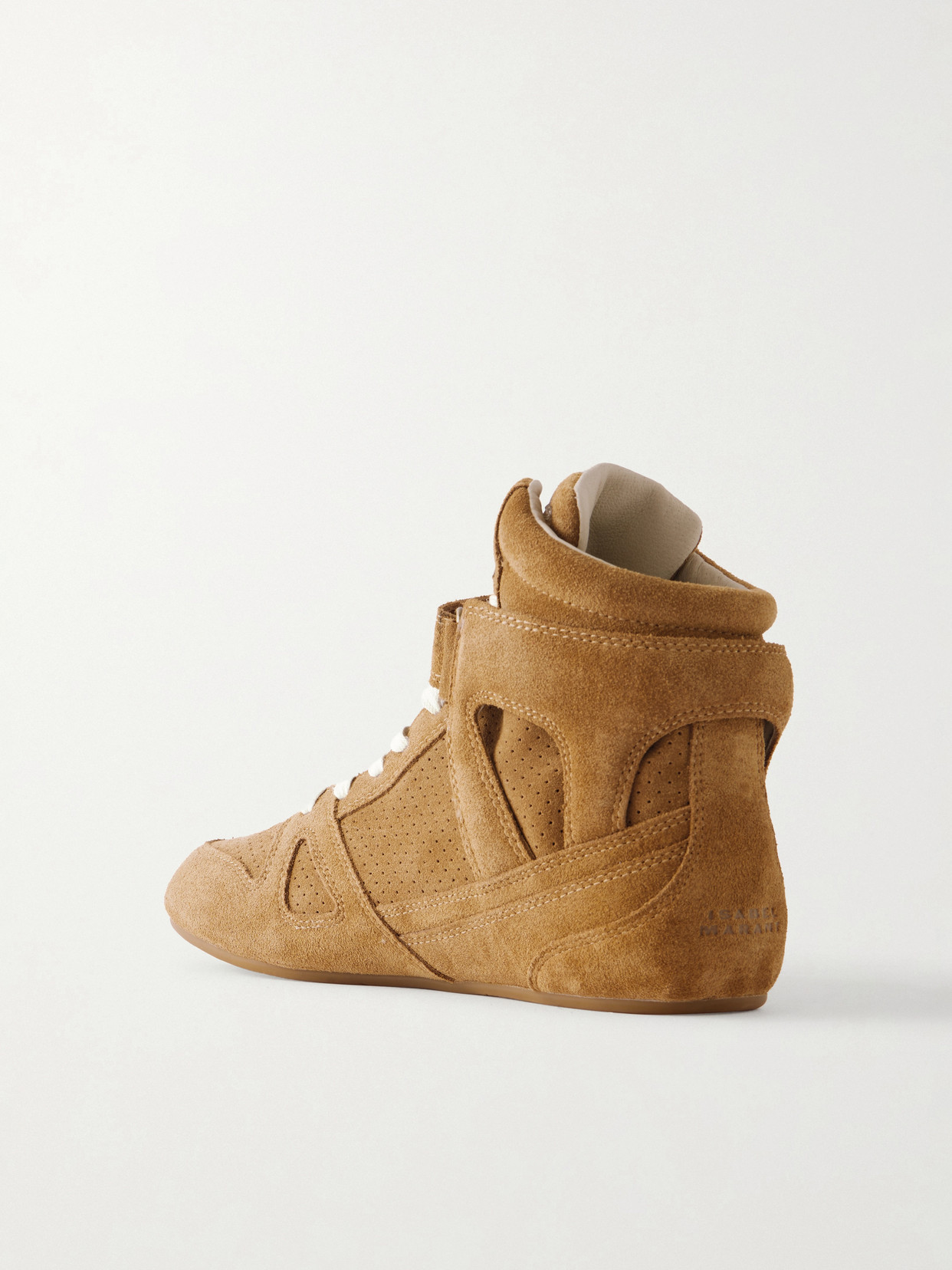 Senny Perforated Suede High-Top Sneakers