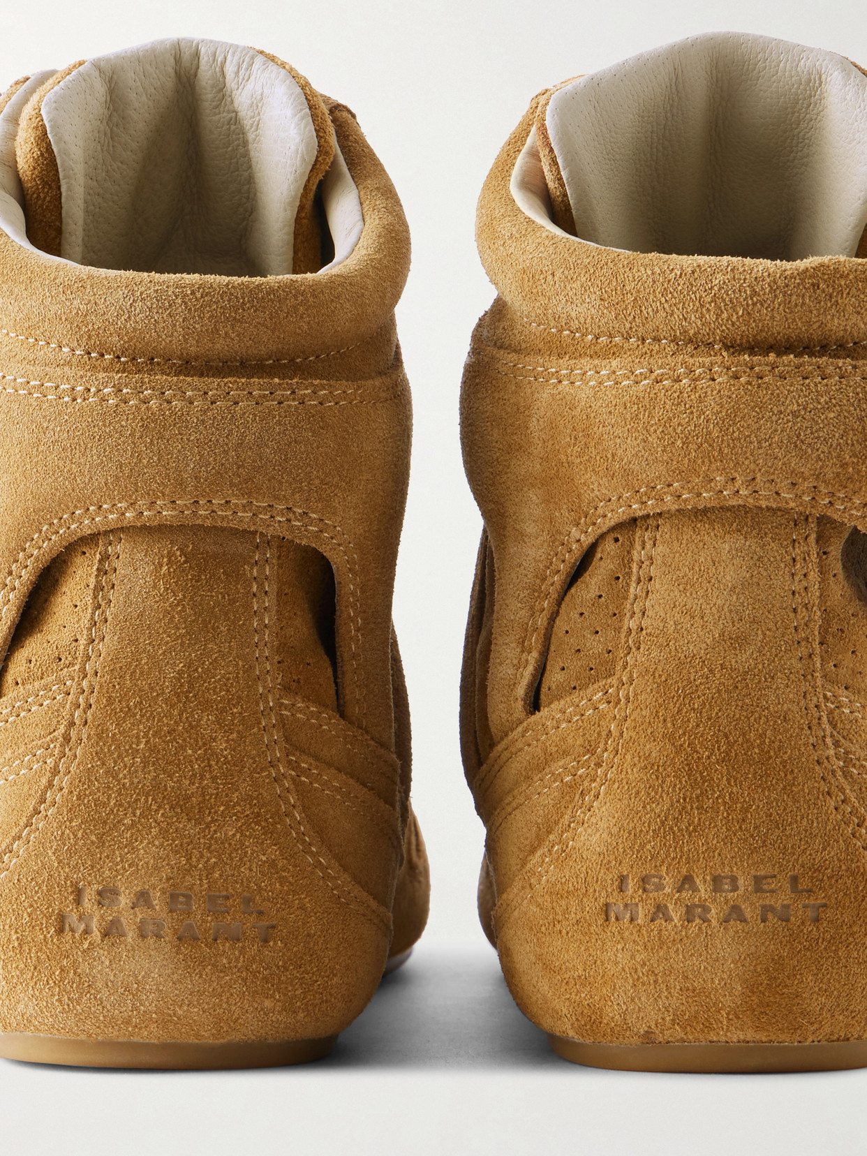 Senny Perforated Suede High-Top Sneakers