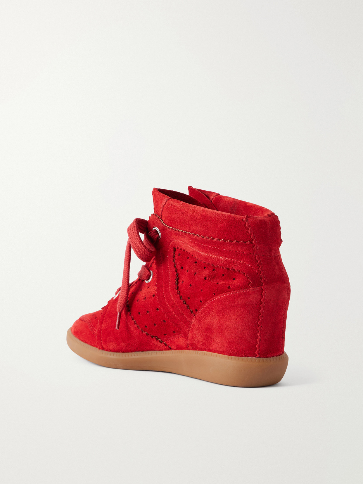Bobby Suede Wedge Sneakers