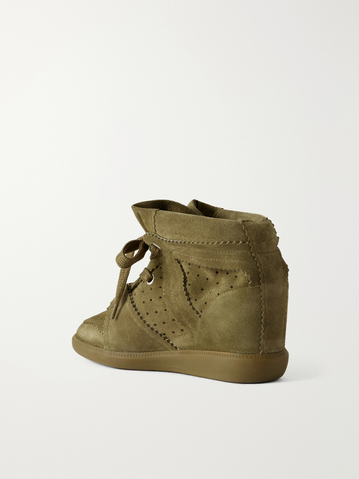 Bobby Suede Wedge Sneakers