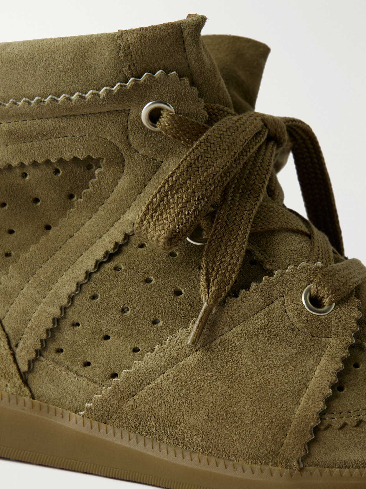 Bobby Suede Wedge Sneakers