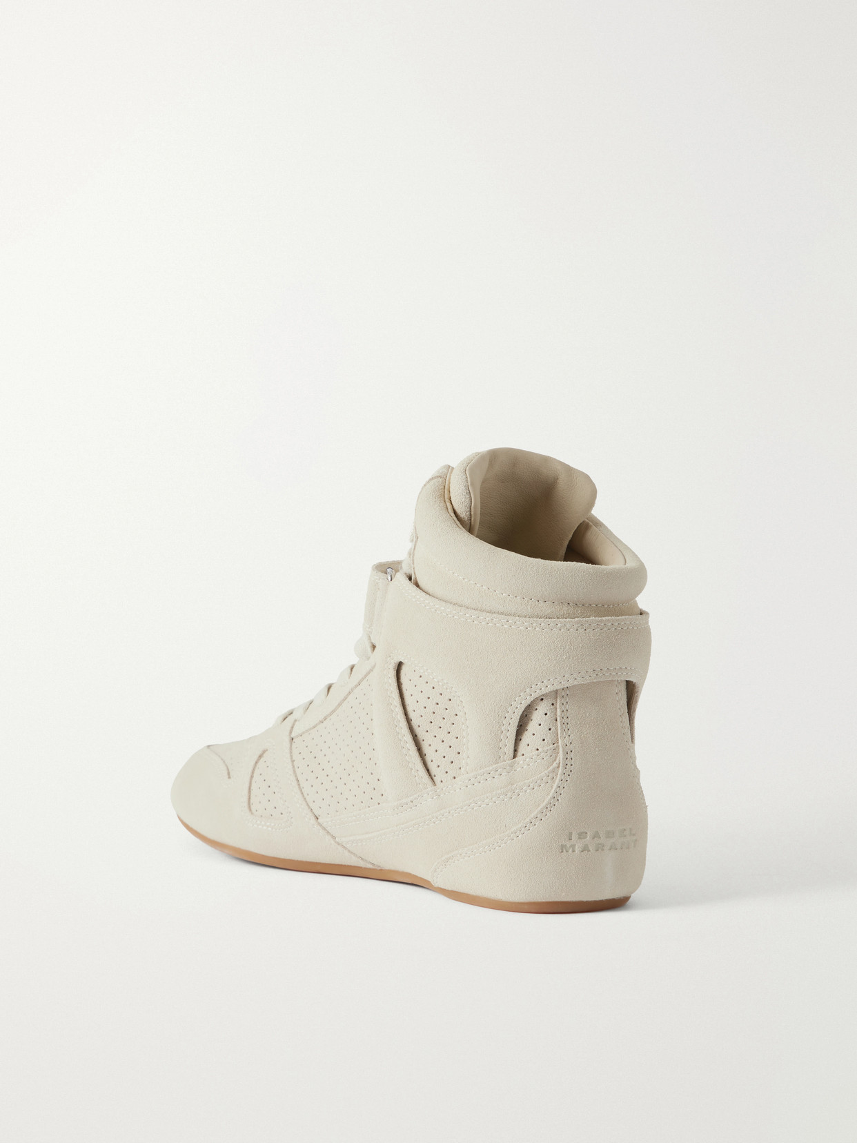 Senny Perforated Suede High-Top Sneakers