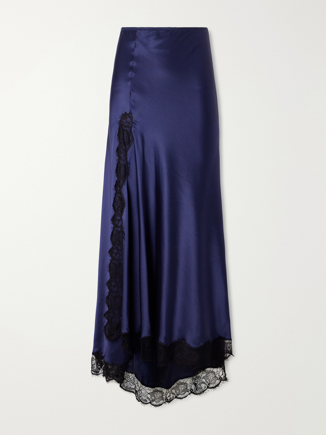 Alexandra Lace-Detailed Silk-Blend Midi