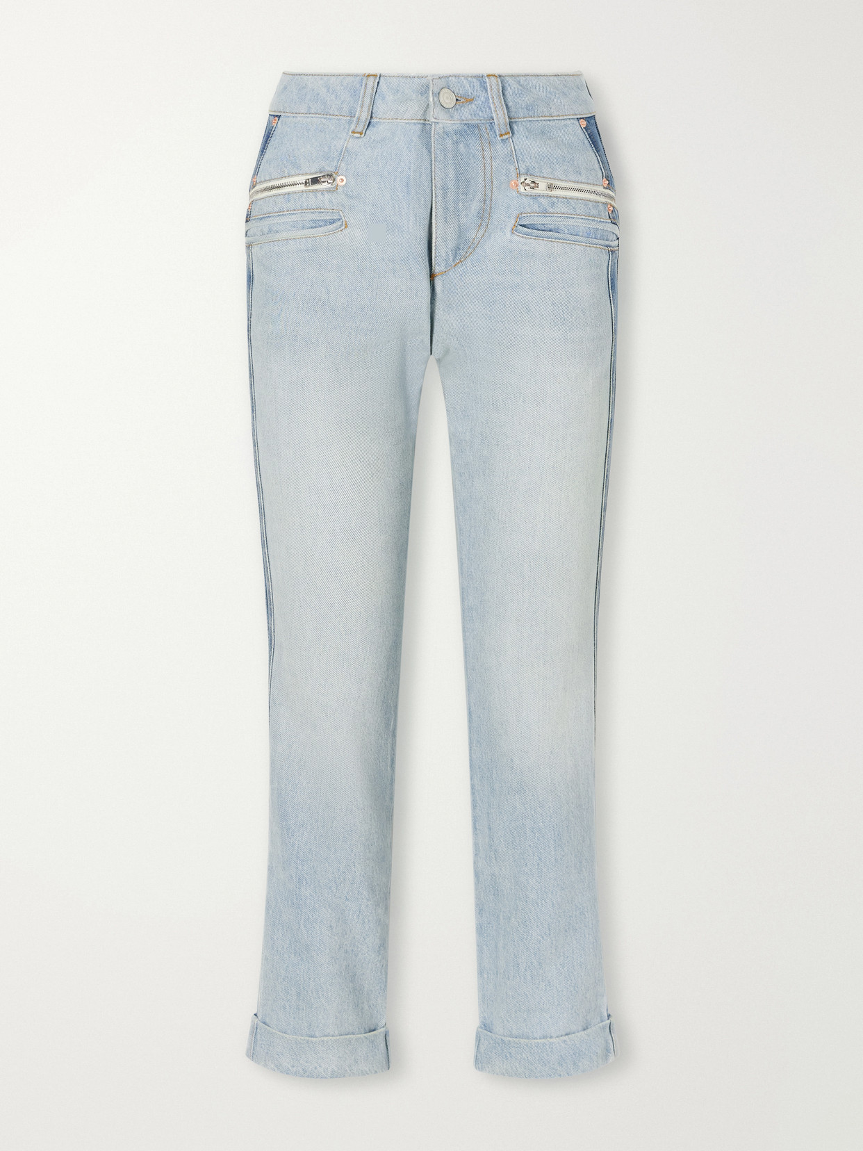 Isabel Marant Revene Mid-rise Straight-leg Jeans In Blue