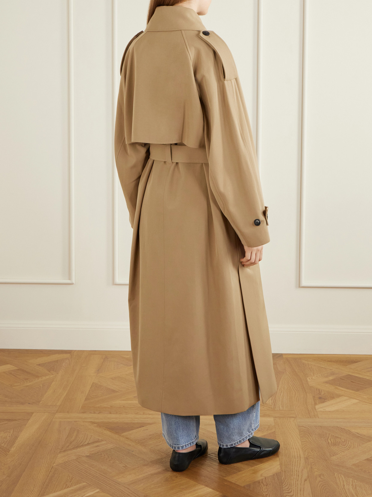 Róhe - Classic Double-Breasted Gabardine Trench Coat