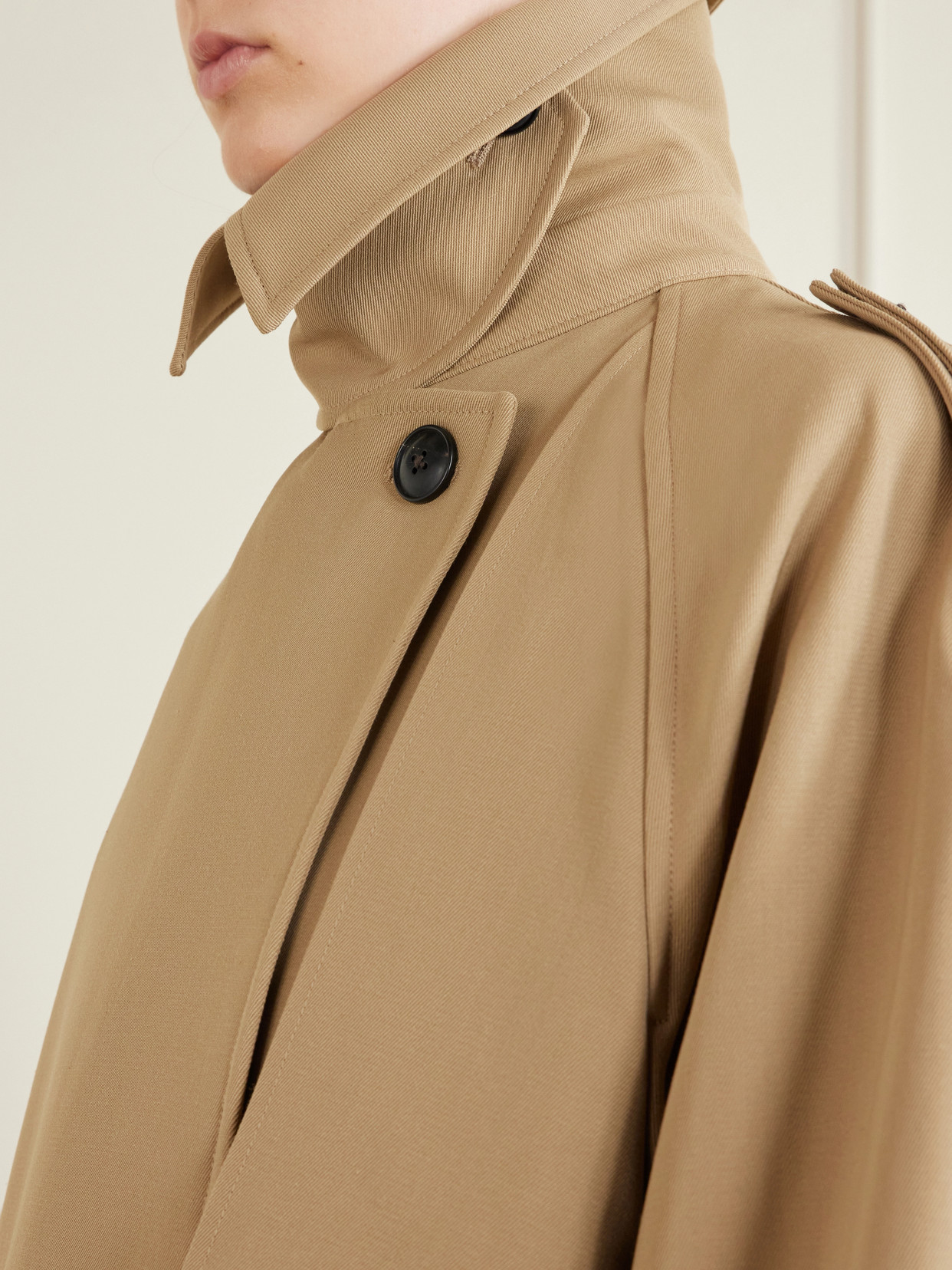Róhe - Classic Double-Breasted Gabardine Trench Coat