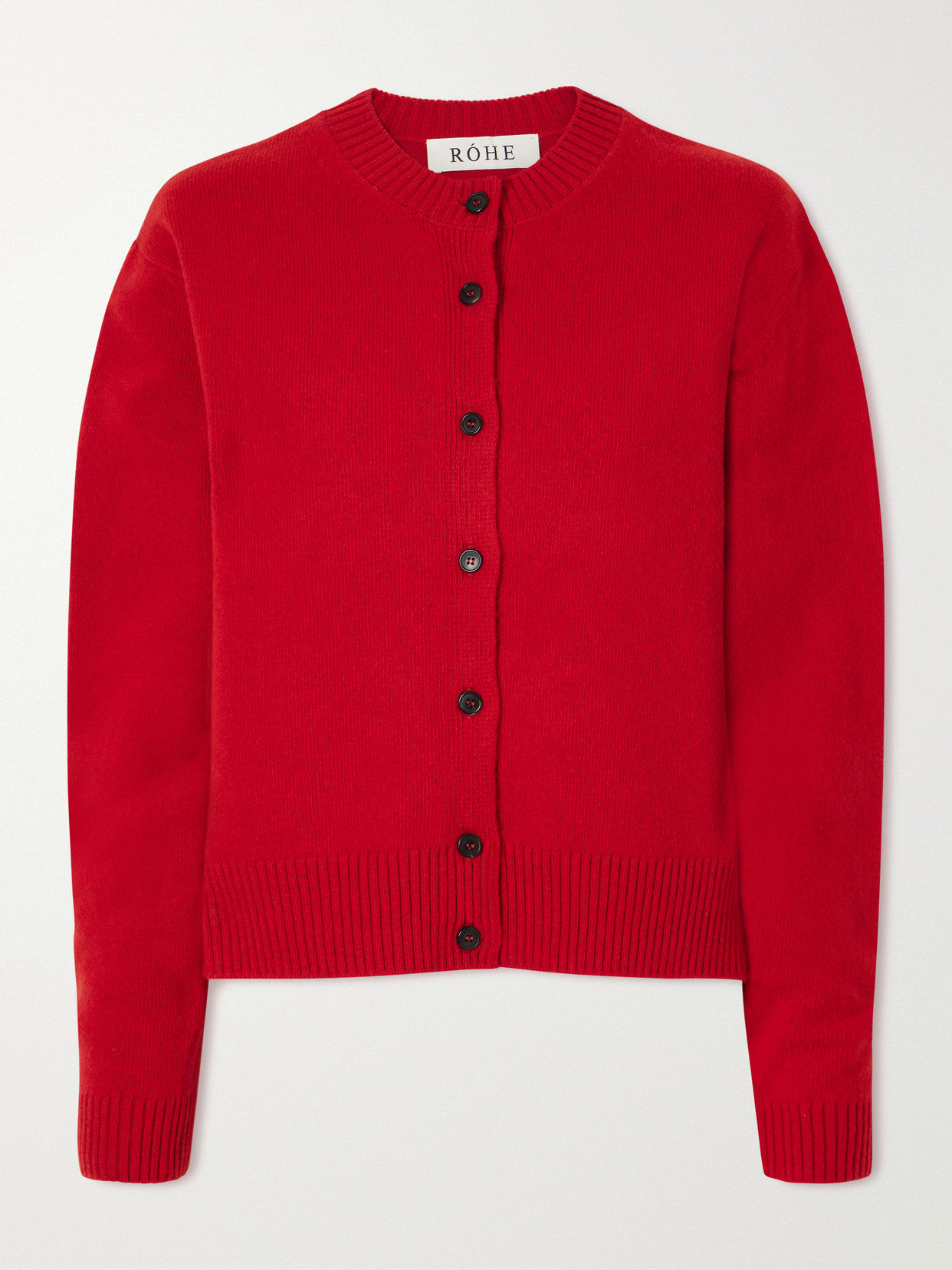 Rohe Merino Wool-blend Cardigan In Red