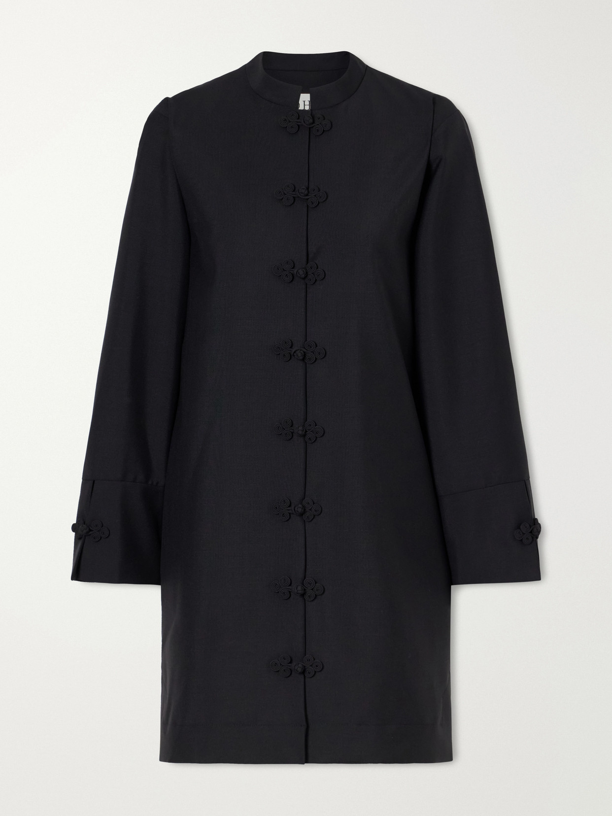 Rohe Wool And Mohair-blend Midi Dress In Black
