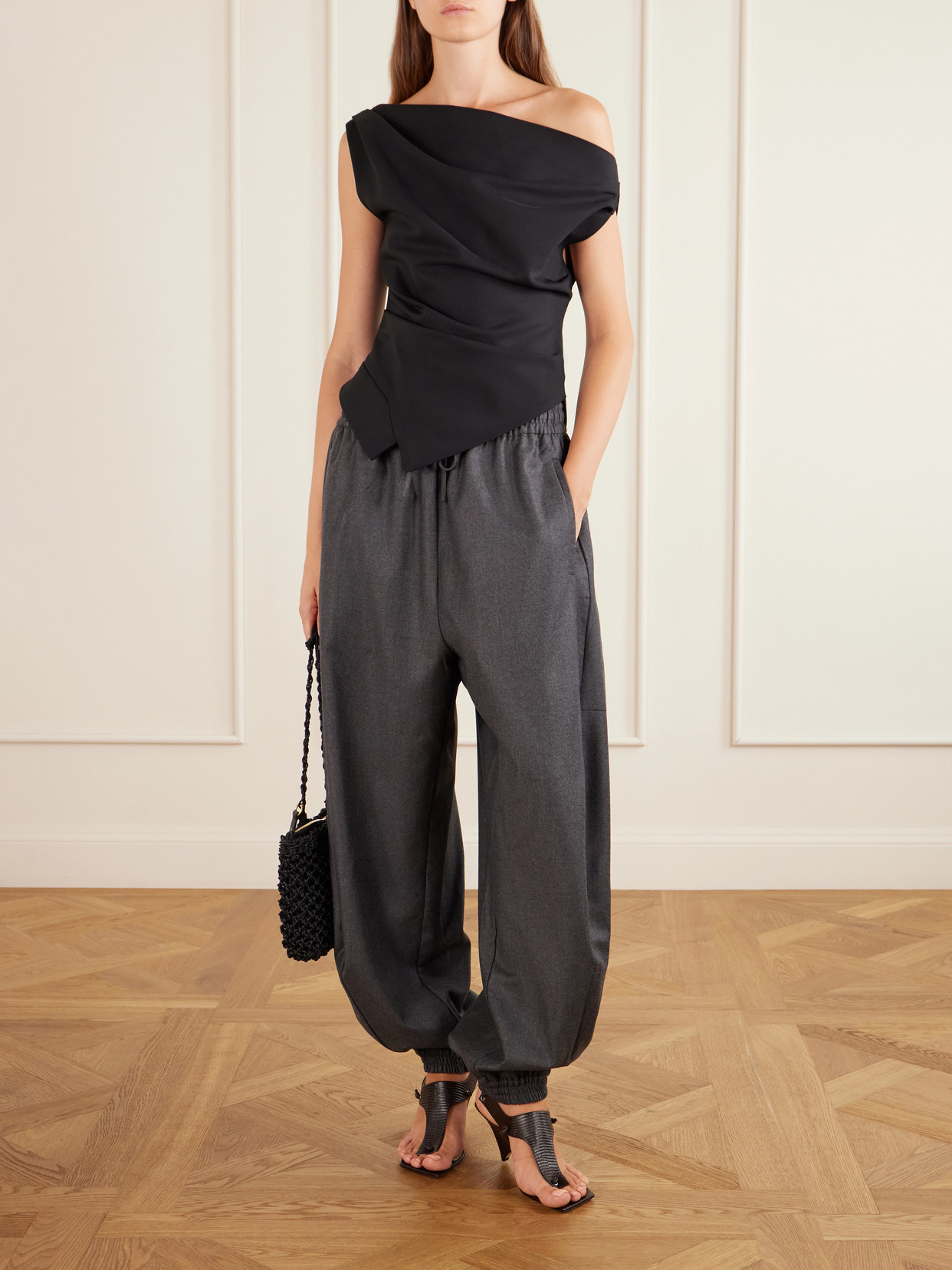 Róhe - Off-The-Shoulder Draped Jersey Blouse