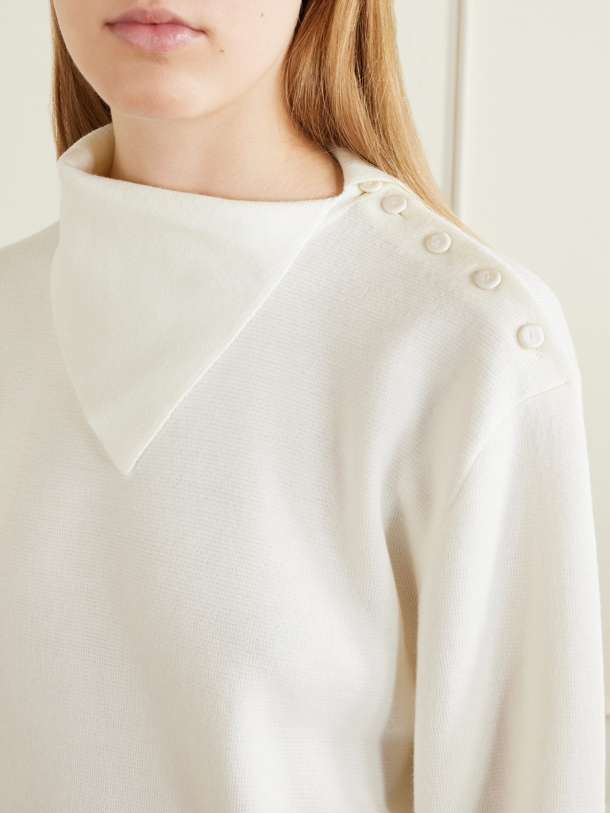Róhe - Asymmetric Merino Wool-Blend Sweater