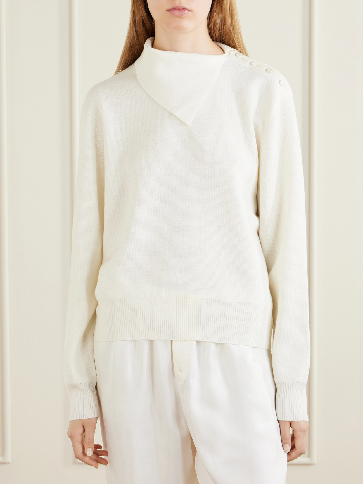 Róhe - Asymmetric Merino Wool-Blend Sweater