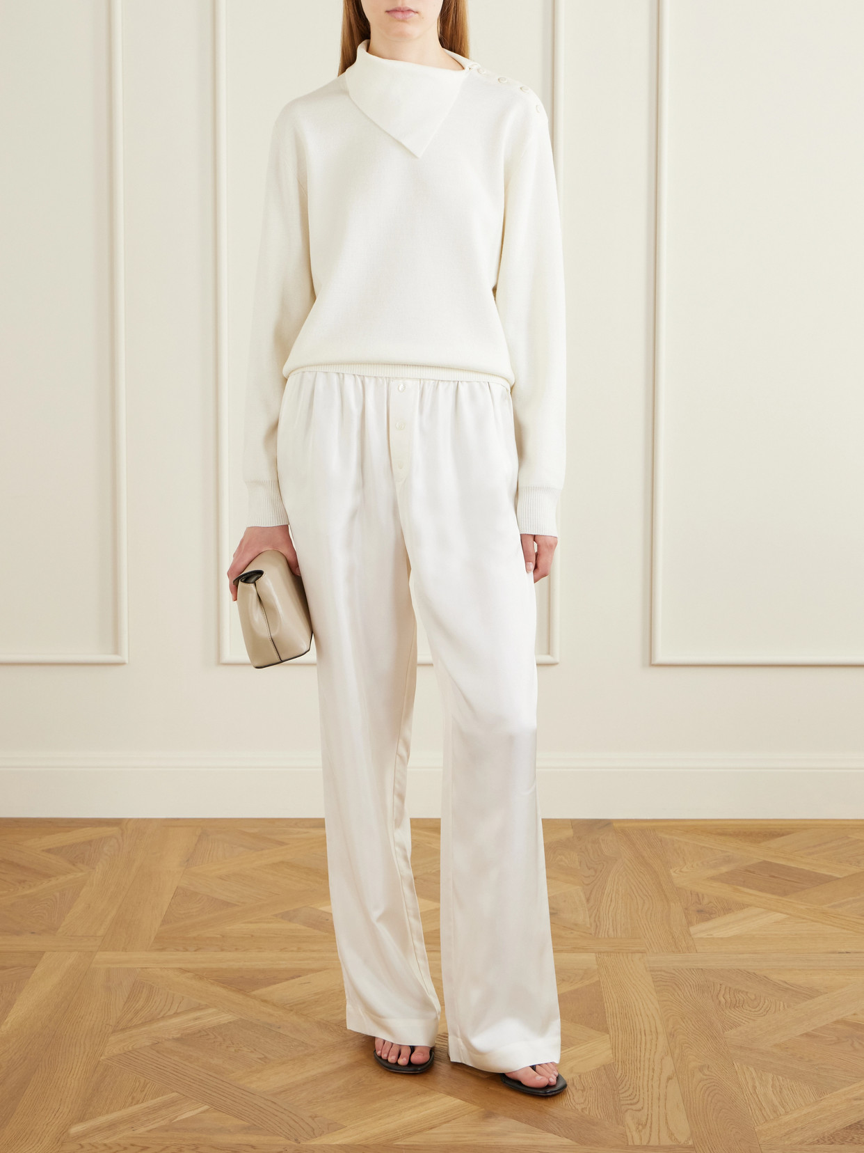 Róhe - Asymmetric Merino Wool-Blend Sweater