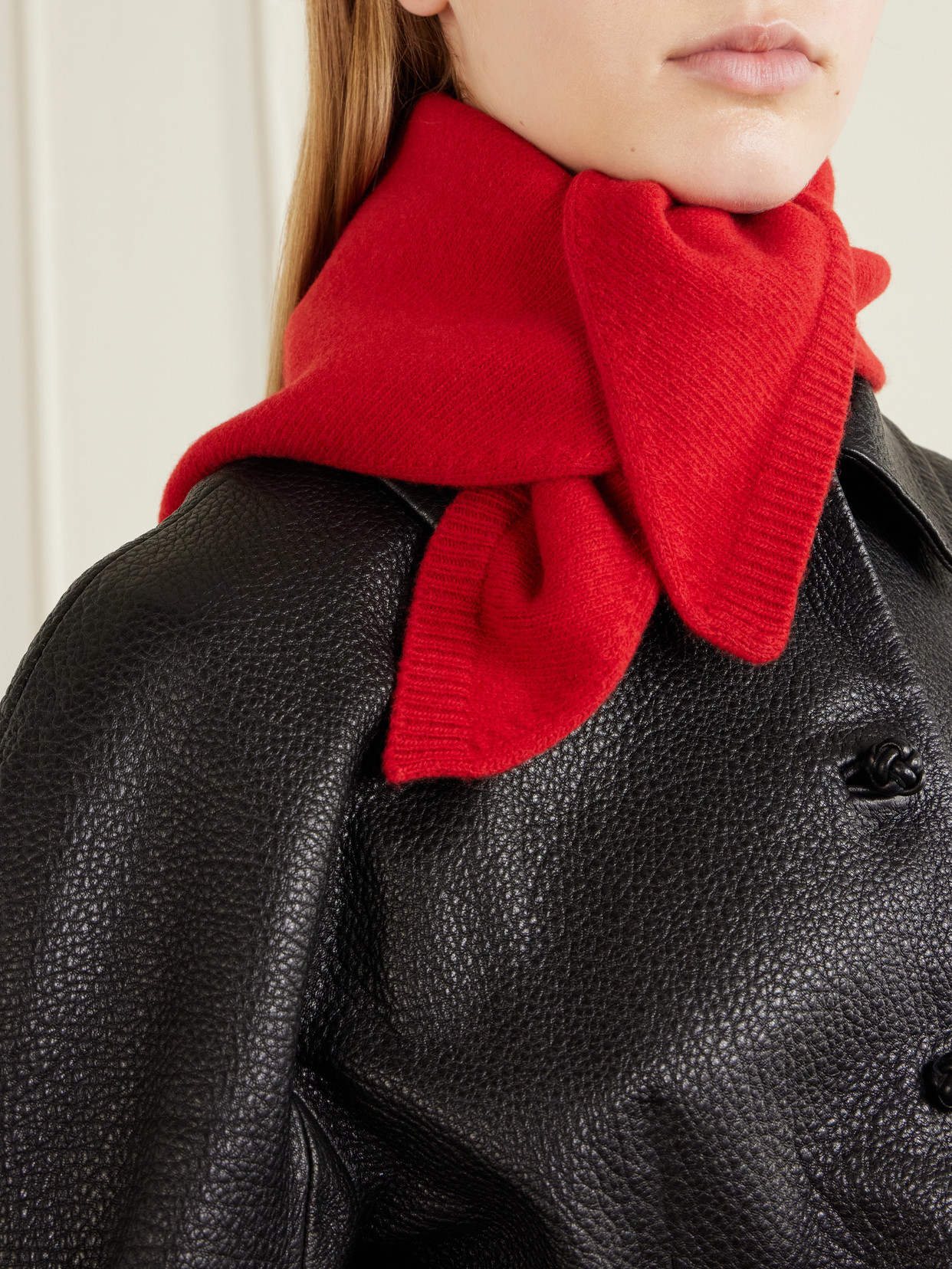 Rohe Wool-blend Scarf In Red