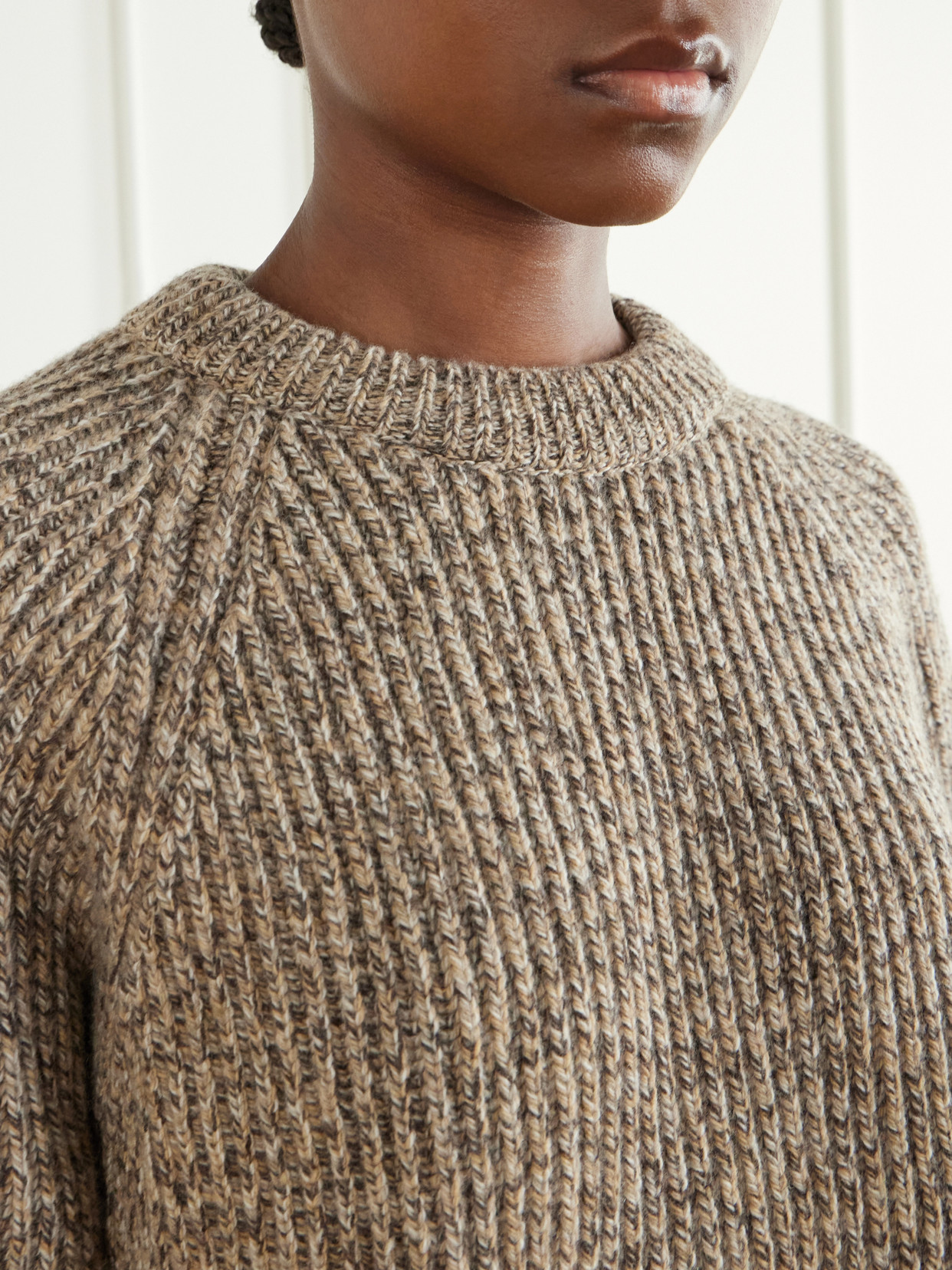 &Daughter - Ribbed Mélange Sweater