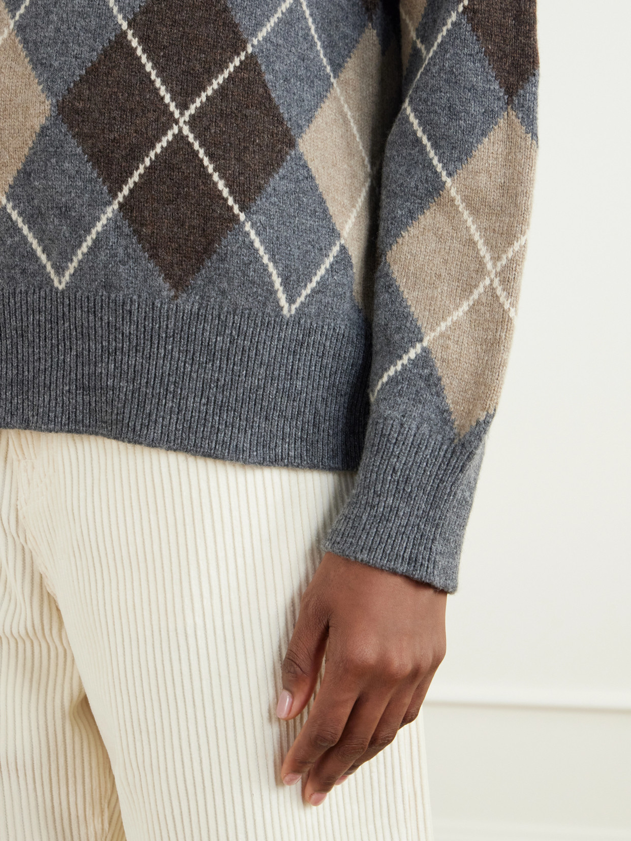 &Daughter - Ava Argyle Sweater