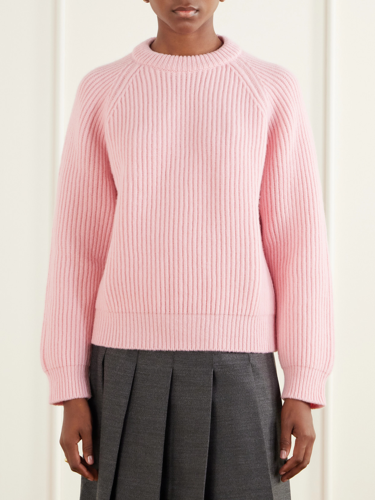 &Daughter - Ribbed Mélange Sweater