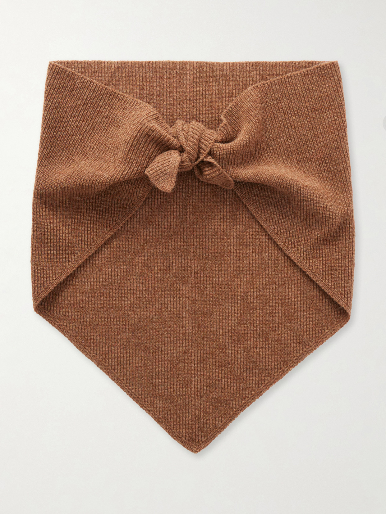 And-daughter Fionn Ribbed Cashmere Scarf In Brown