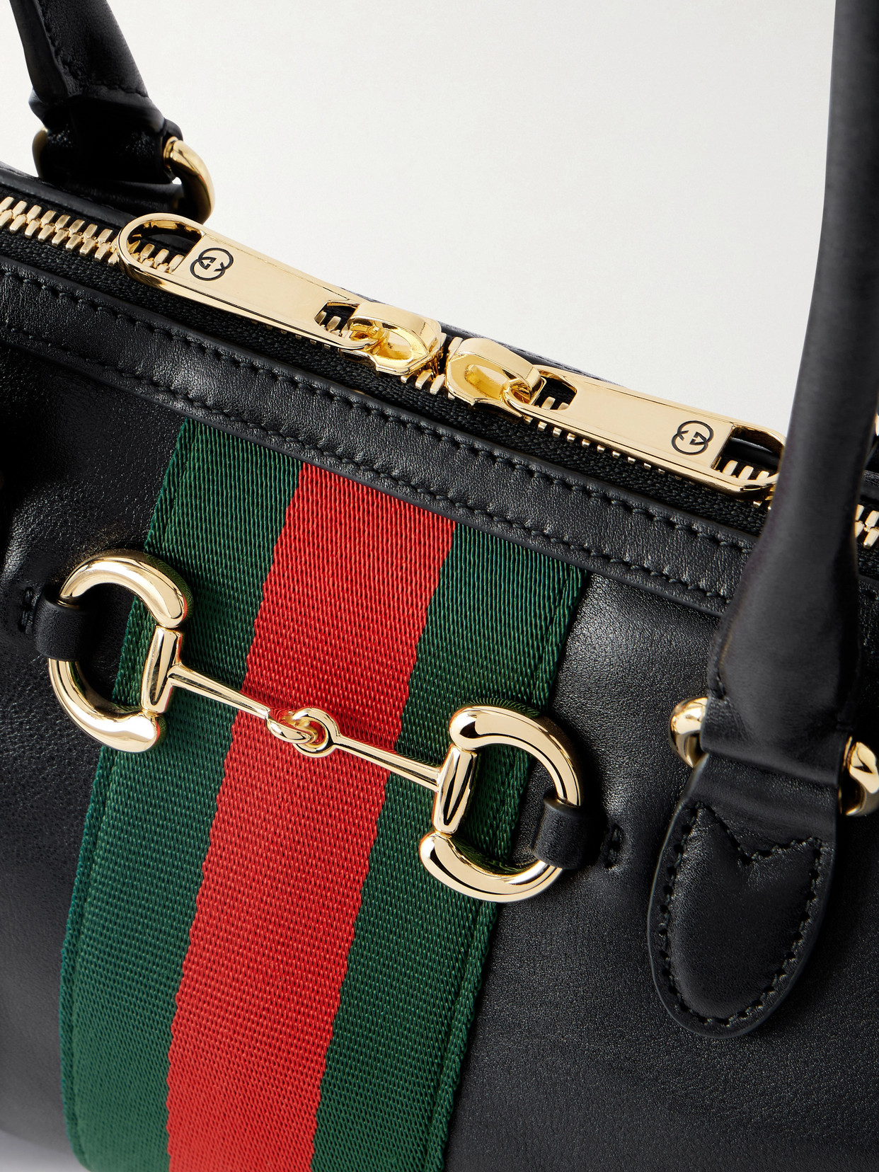 Borsetto Small Webbing-Trimmed Shoulder Bag