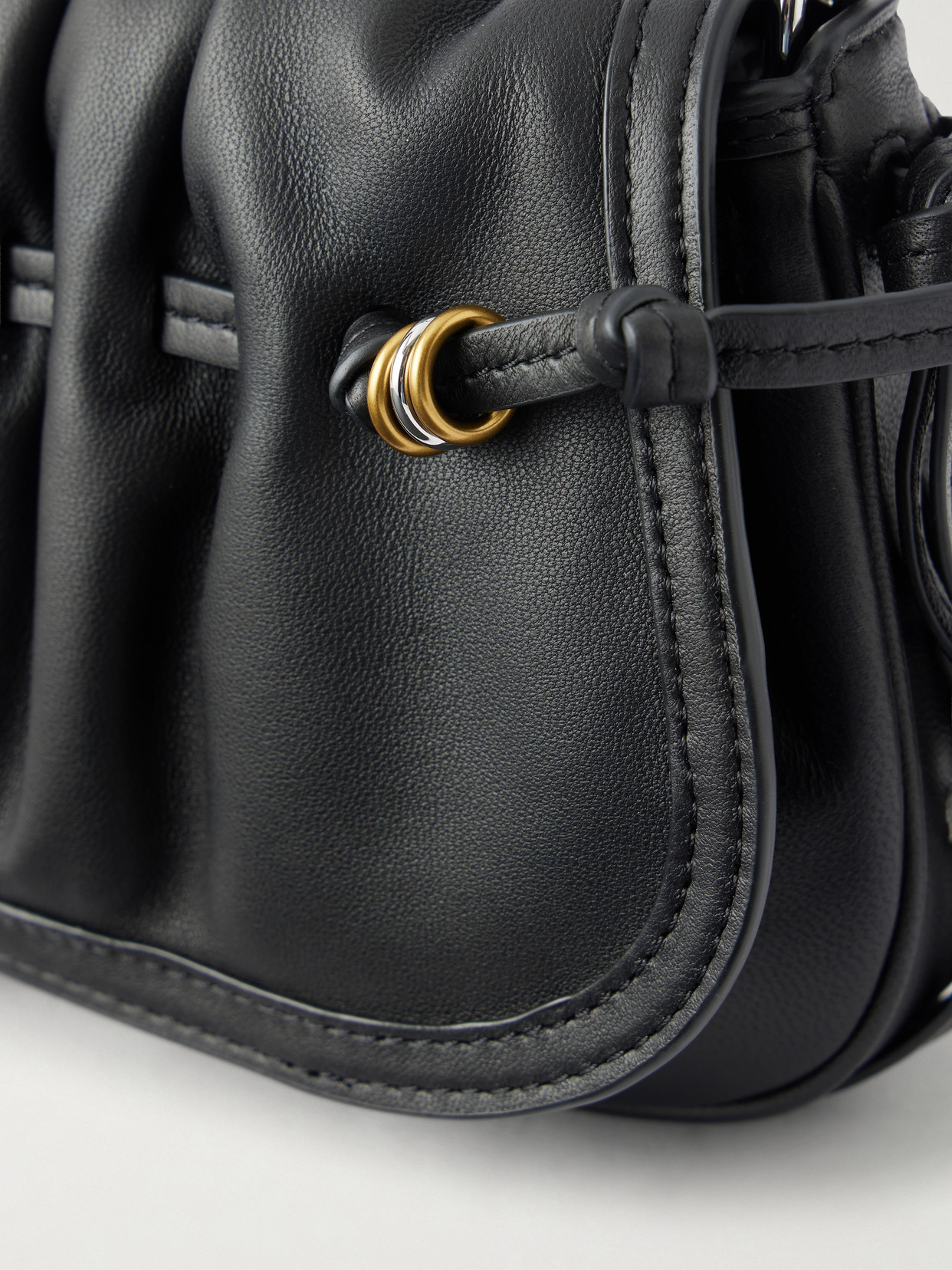Bolton Embellished Gathered Shoulder Bag