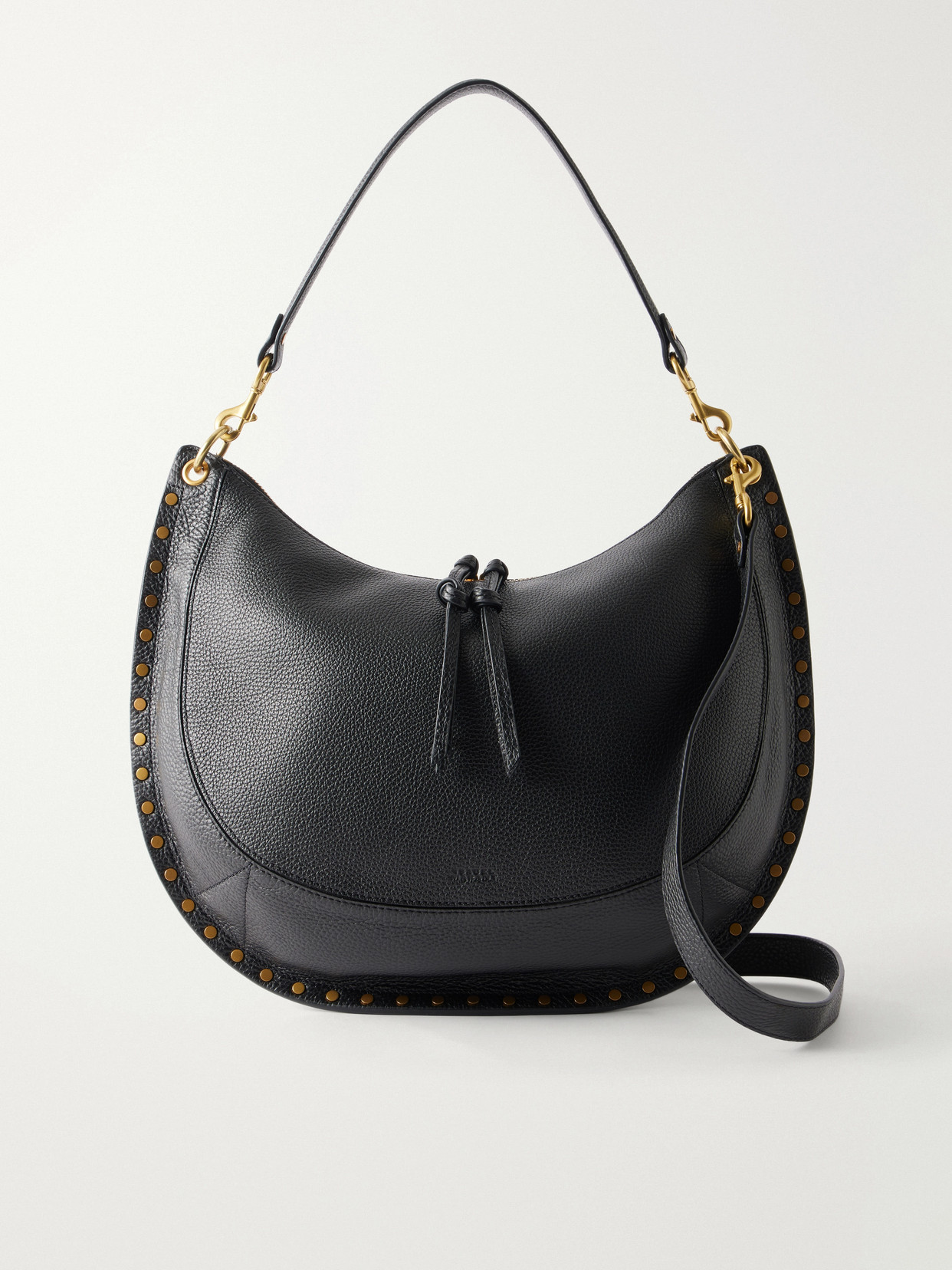 Oskan Embellished Textured-Leather Shoulder Bag
